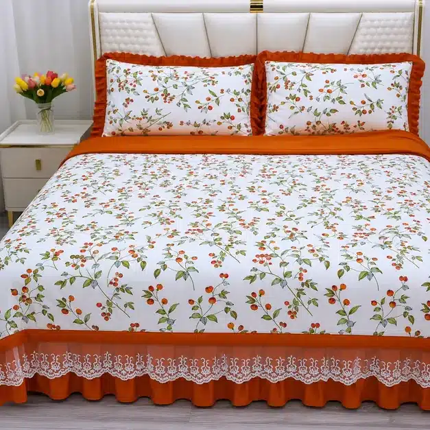 Floral Bed Cover Set - Product Details