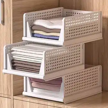 Stackable Foldable Storage Basket Organizer - Product Details
